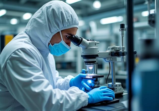 Wissenschaftler im StratoOre Labor in Wien